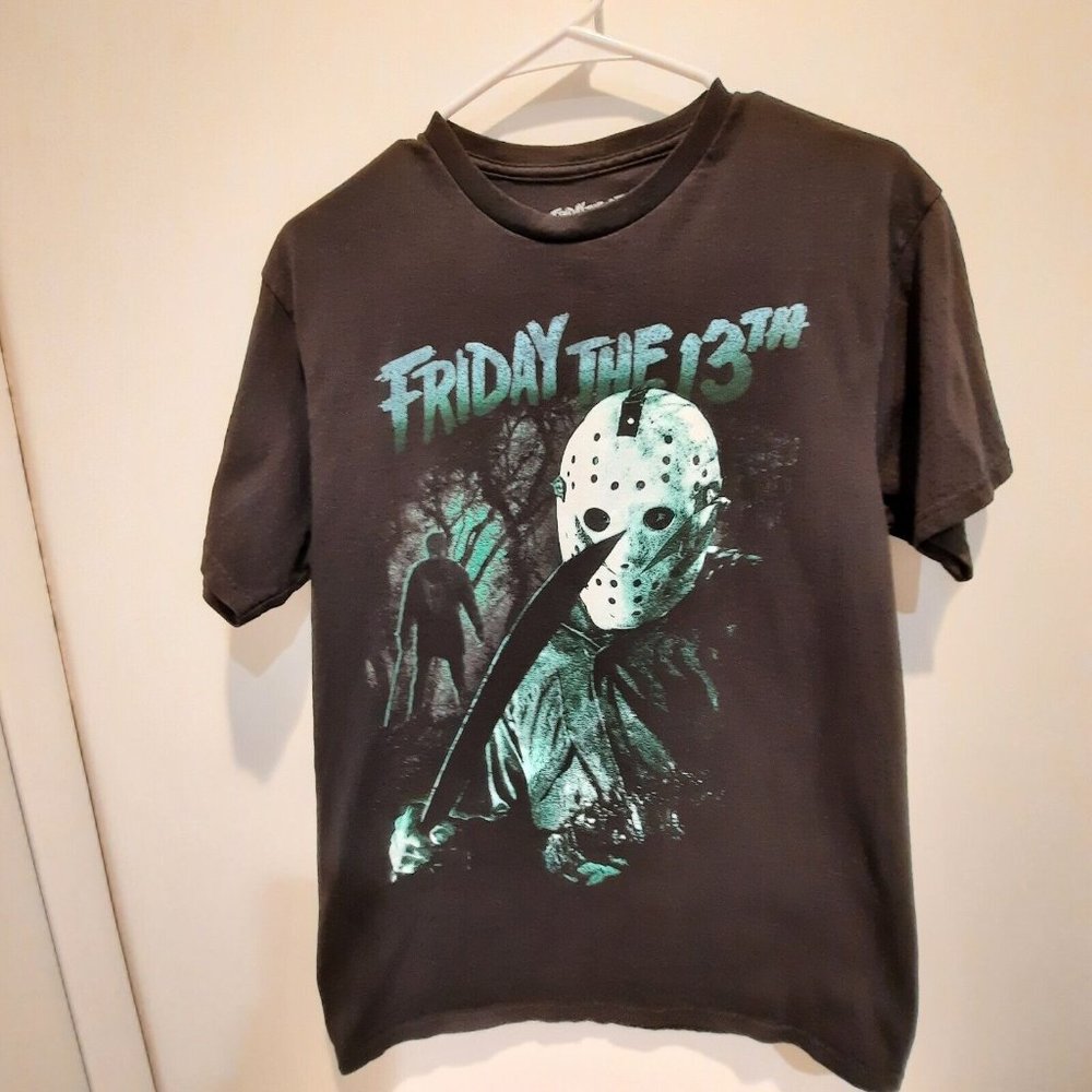 Friday the 13th T-shirt Size Medium Black Jason Horror Movie